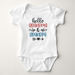 Hej Grandma and Grandpa Gravid annons T Shirt