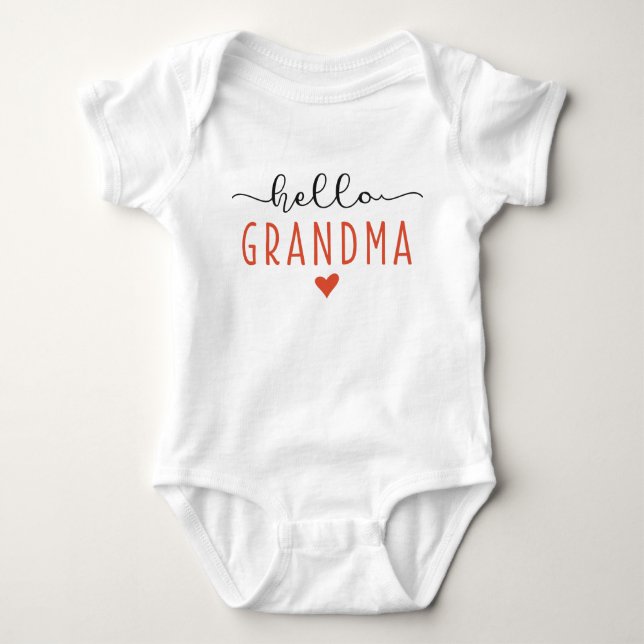 Hej Grandma Gravid Notice T Shirt (Framsida)