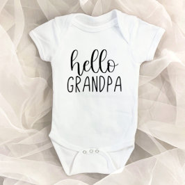 Hej Grandpa Gravid Announcement Grandfather T Shirt