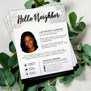 Hej granne Real Gods Agent Introduktion Reklamblad