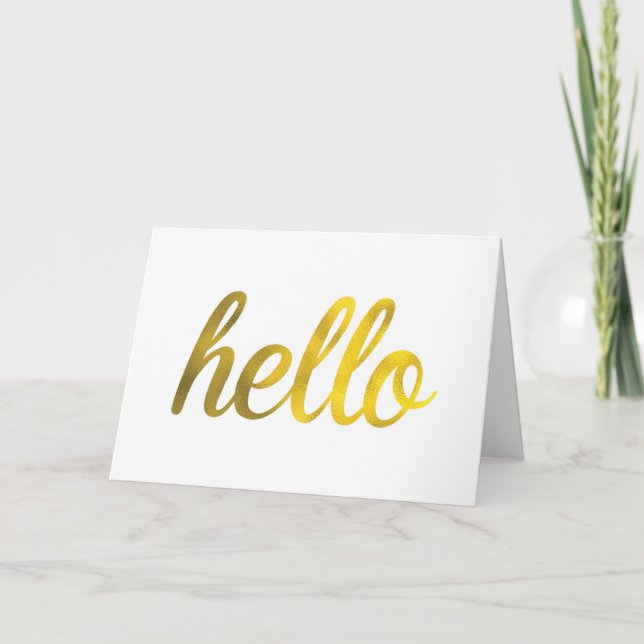 Hej Greeting Card Kort (Framsida)