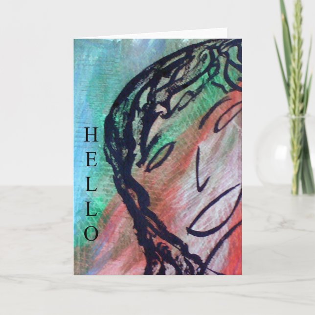 Hej Greeting Card Kort (Framsida)