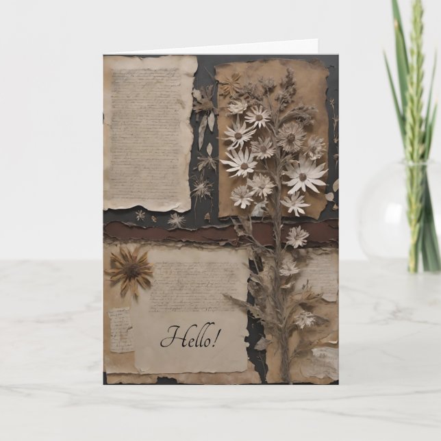 Hej Greeting Card Tack Kort (Framsida)