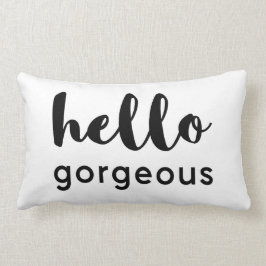 Hej Grymma, Reversible White Black Design Lumbarkudde