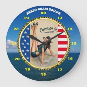 HEJ GUAM SAILOR STOR KLOCKA