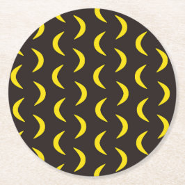 Hej Gult Måne - sömlös Halloween mönster. Underlägg Papper Rund