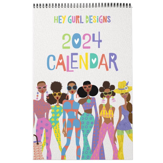 Hej, Gurl-design 2024-kalender Kalender (Omslag)