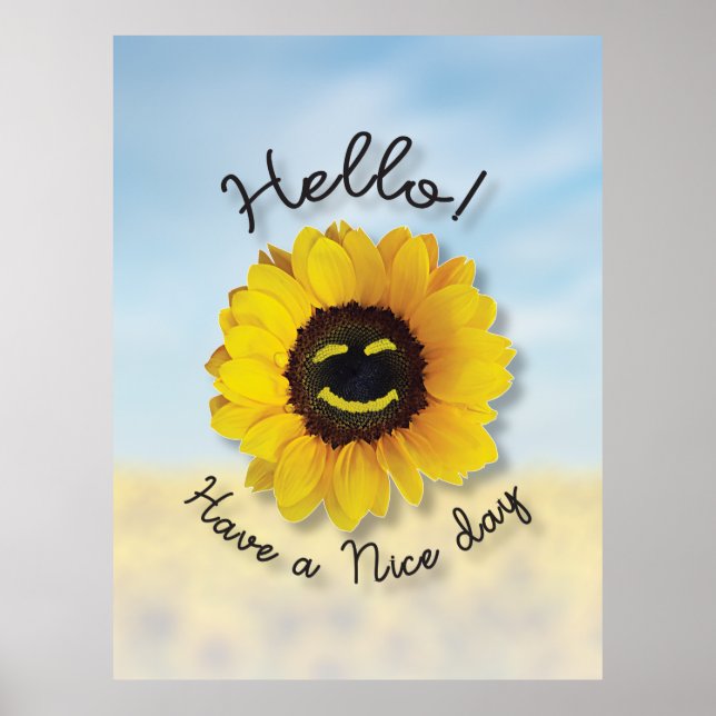 Hej! Ha en trevlig dag Poster (Framsidan)