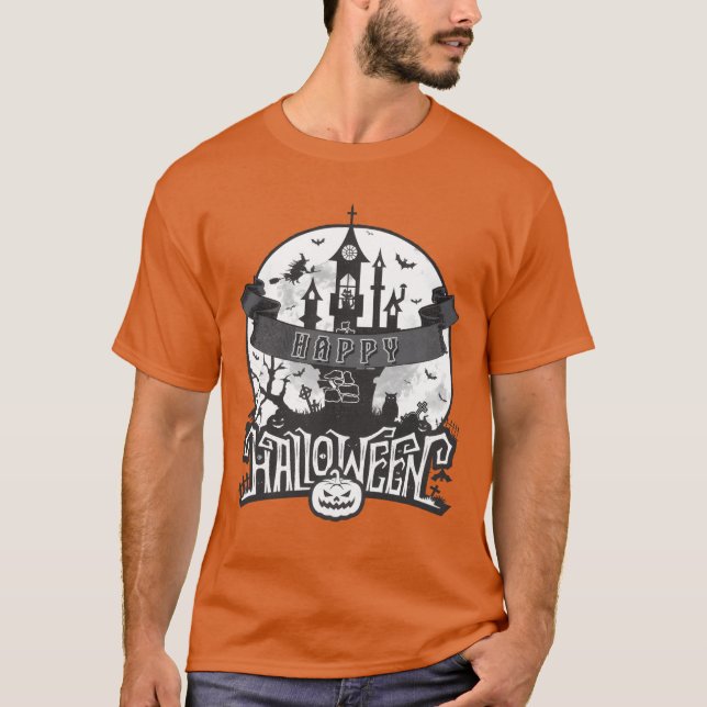 Hej Halloween Halloween fest T Shirt (Framsida)