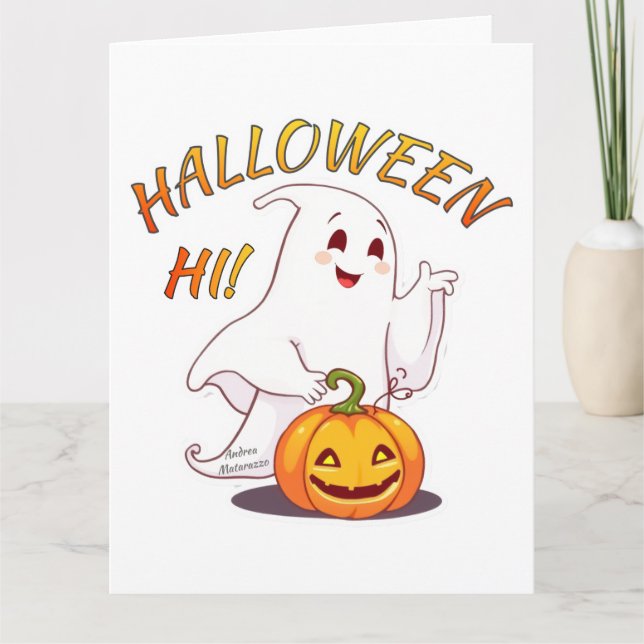 Hej! Halloween Kort (Framsida)