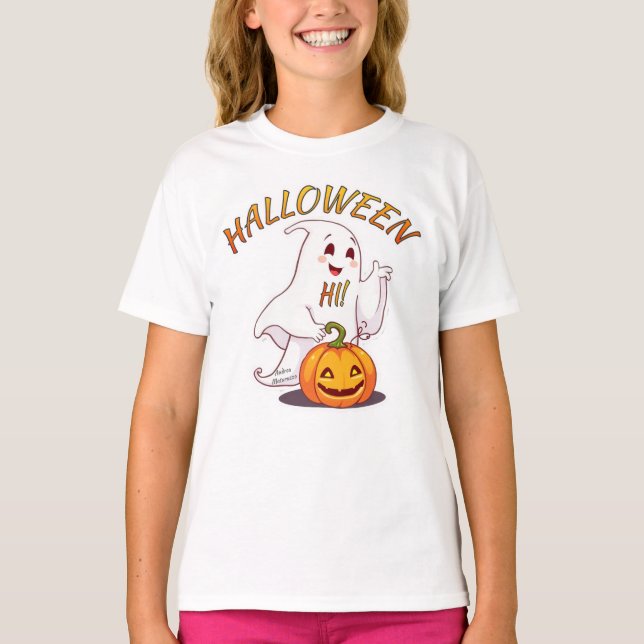Hej! Halloween T Shirt (Framsida)