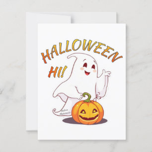 Hej! Halloween Vykort