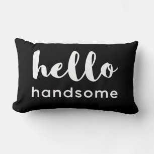 Hej Handsome Reversible Black White-design Lumbarkudde