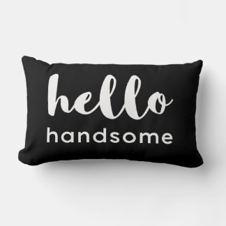 Hej Handsome Reversible Black White-design Lumbarkudde