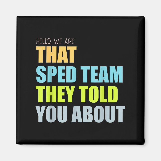 Hej har det specialteam du fått veta om lärare magnet (Framsidan)