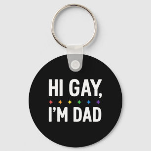 Hej HBTQ Pappa Fader Stöd Pride Månad Rolig Nyckelring