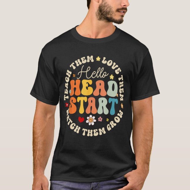 Hej Head Start Homeschool Teacher Headstart Tillba T Shirt (Framsida)
