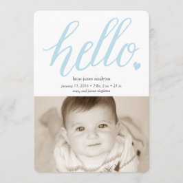 Hej Heart Birance 5 x 7 Meddelande