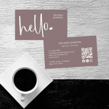 Hej Heart-skript QR-Social-media, gammal Rosa
