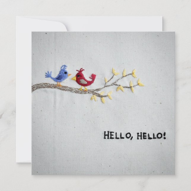 Hej Hej Greeting Card Kort (Framsida)