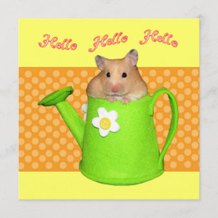 Hej hej hamster inbjudningar