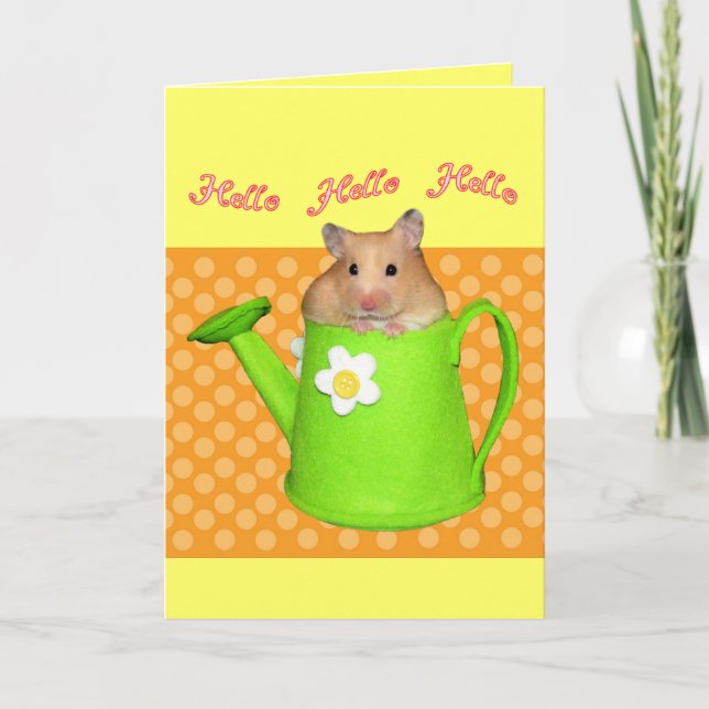 Hej hej hamster kort (Framsida)
