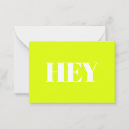 Hej, Hej, hej, nybörjare grönt vit. Rådkort