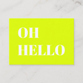 Hej, Hej, nybörjare grönt vit. Rådkort