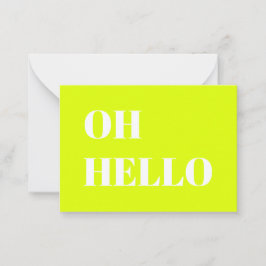 Hej, Hej, nybörjare grönt vit. Rådkort