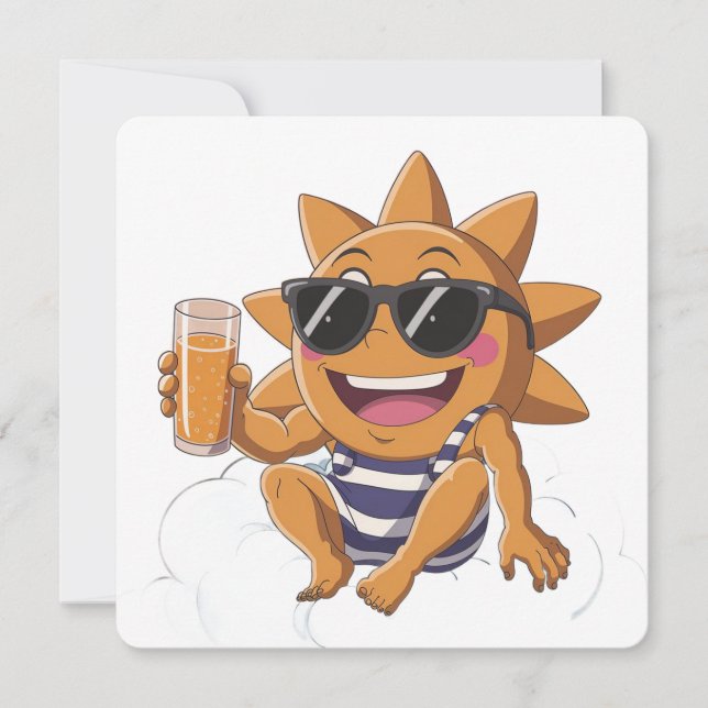 Hej helgdag sommaren inbjudningar (Framsida)