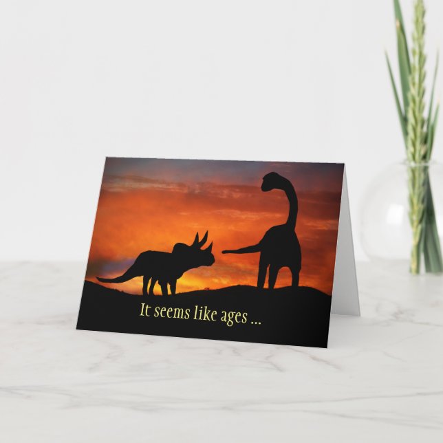 Hej Hi Cute Dinosaurs... Helgkort (Framsida)