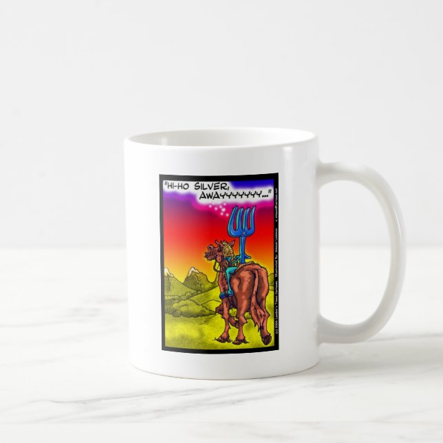 Hej Ho Silver? Roliga Lone Ranger-parodi tecknade  Kaffemugg (Höger)