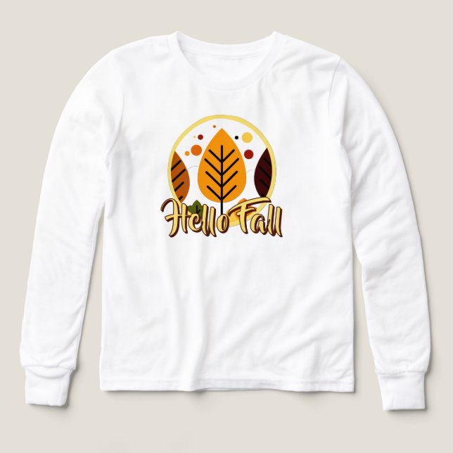 Hej Höst Höstskog Natur T Shirt (Design framsida)