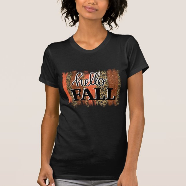 Hej höst kvinnors t-shirt (Framsida)