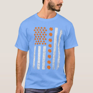 Hej Höst löv höstsäsongskaraktär amerikanska Fl T Shirt
