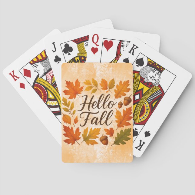 Hej Höst löv och akorrar Casinokort (Baksidan)