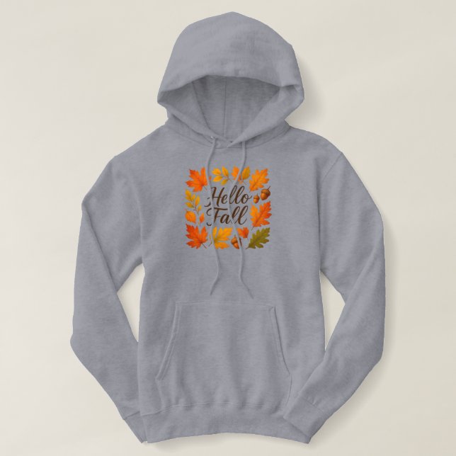 Hej Höst löv och akorrar T Shirt (Design framsida)