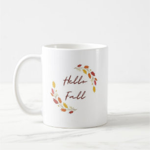 Hej Höst Minimala Löv - Elegant Höst  Kaffemugg