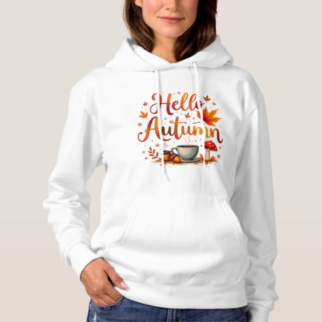Hej Höst, mysigt nostalgia T Shirt (Framsida)