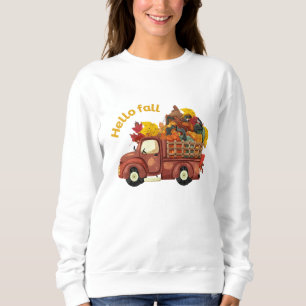 Hej Höst Röd Lastbil Höst Skörd T Shirt