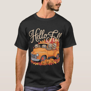 Hej Höst Rolig Dovhjort Halloween pumpa Klassisk T Shirt