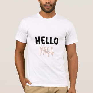 Hej Höst Smältande Typografi T Shirt