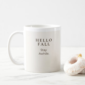 Hej Höst Stanna Ett Tag | Mysig Höstpresent Kaffemugg