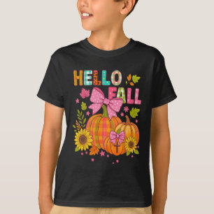 Hej höst tacksgiving coquette boho blomster höst t shirt