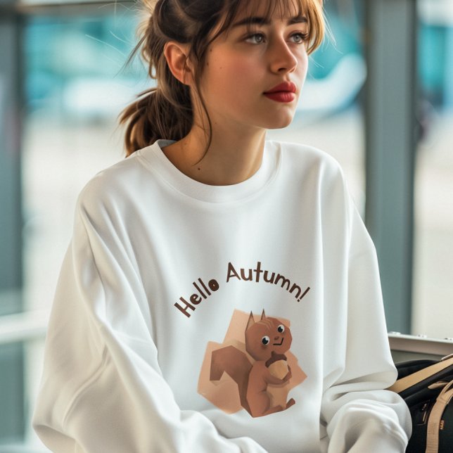 Hej Höstekekorrel Cute Animal T Shirt (Skapare uppladdad)