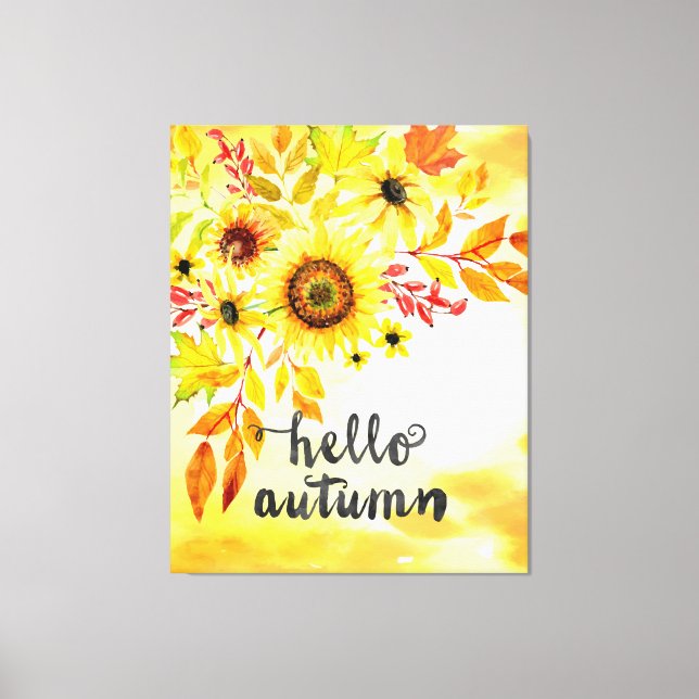Hej hösten canvastryck (Framsida)