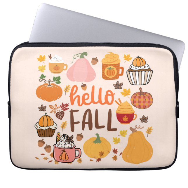   Hej höstens pumpor Laptop Fodral (Framsidan)