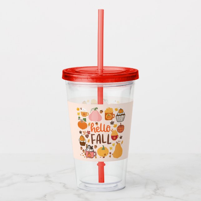 Hej höstens pumpor take away mugg (Framsida)