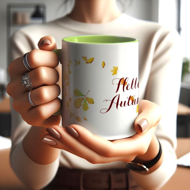 Hej höstmapel löv Kaffe MUGG (Skapare uppladdad)