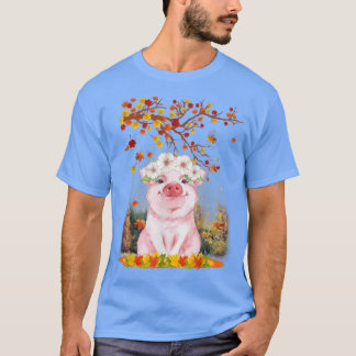 Hej Höstmaple Gris Löv Fall Cute Grisar Älskare T Shirt
